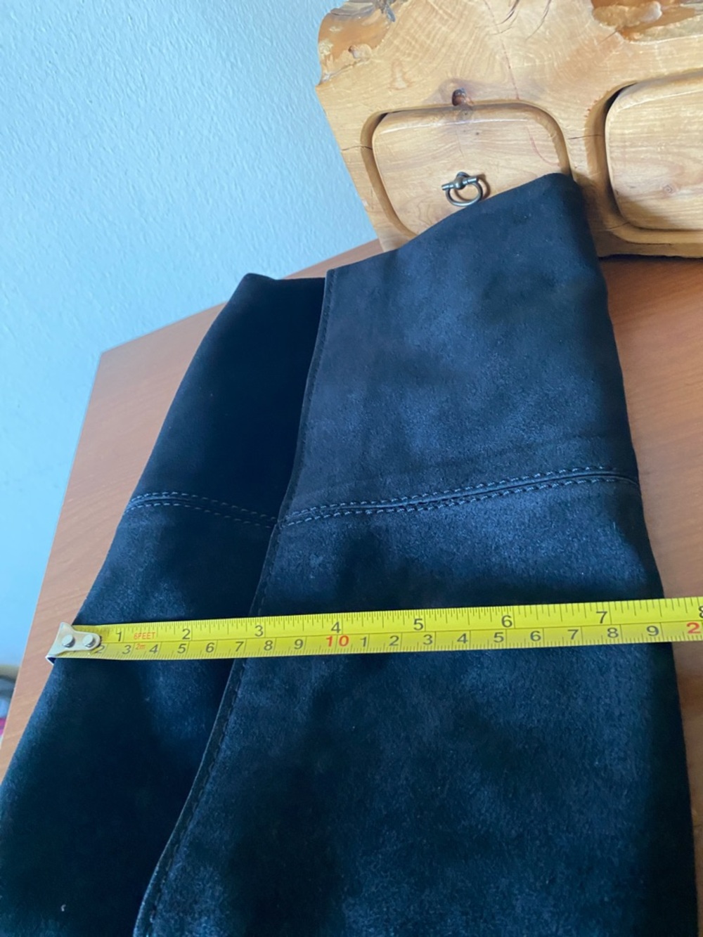 Leith Suede Fold Over Tassel Clutch - Picture 9 of 10